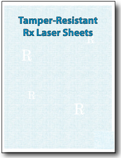 Green Premium Prescription Security Laser Sheets - 8.5x11 Anti-Fraud RX Paper (1,000 Sheets)